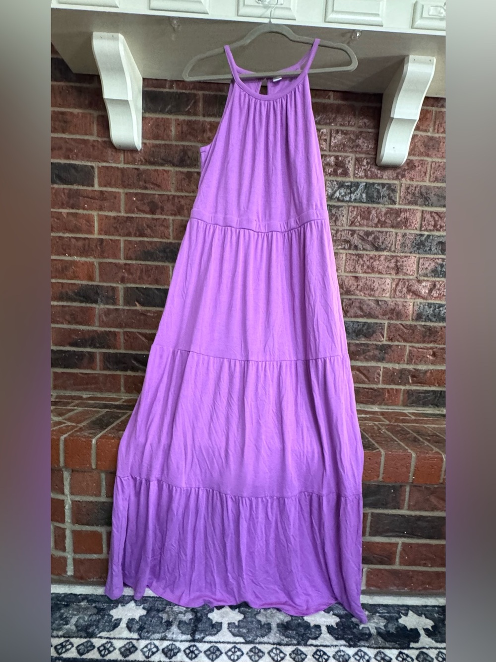 Old Navy Lilac Tiered Maxi Dress - Purple Sz L